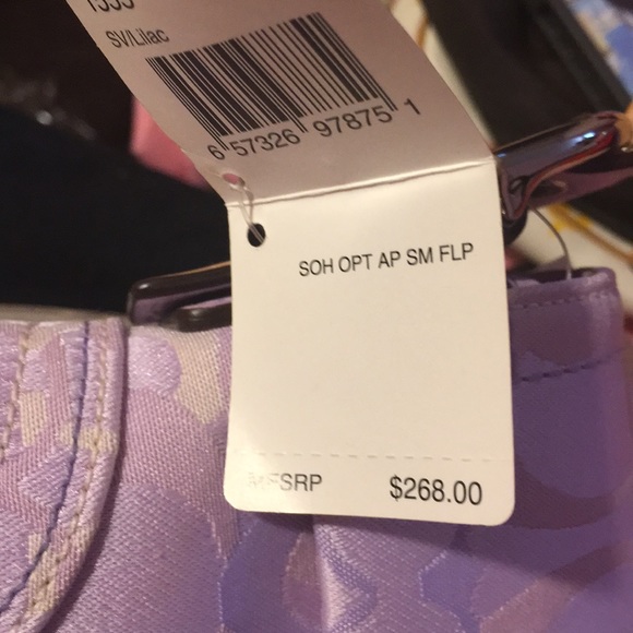 NWT - Authentic Coach Lilac Color Bag Ltd Addition - Picture 5 of 5